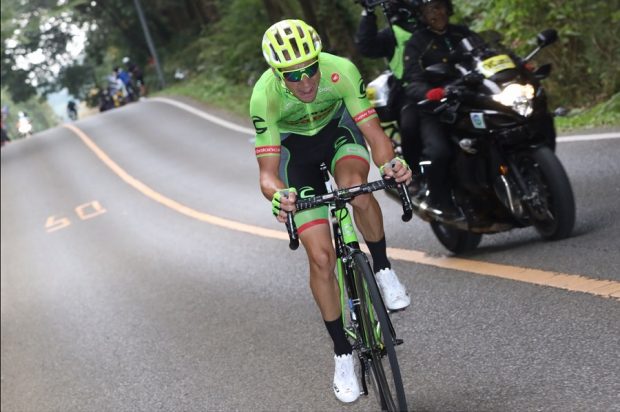 残り2km。後続の引き離して独走するヴィッレッラ ©Makoto.AYANO/2016JAPAN CUP CYCLE ROAD RACE